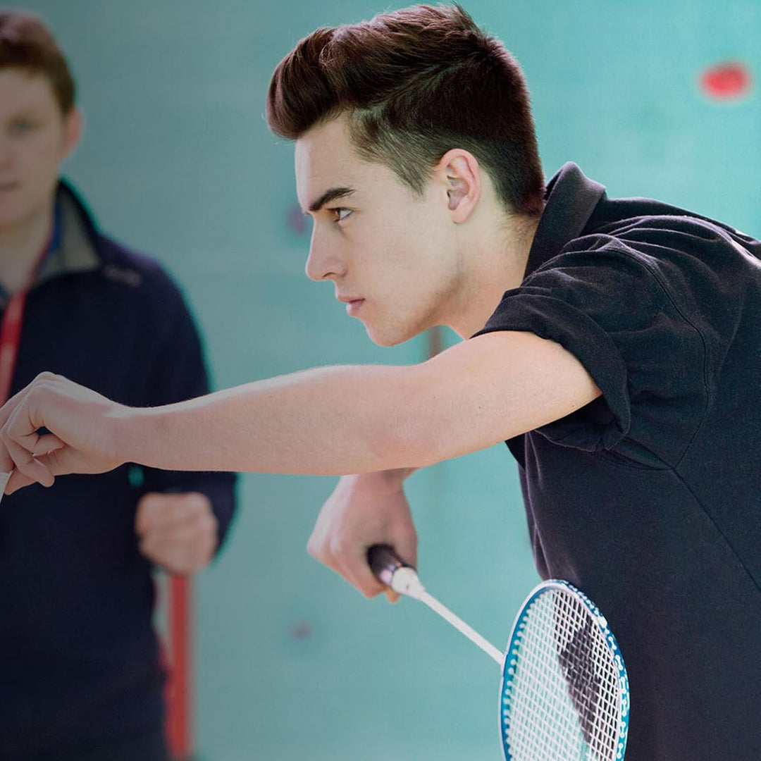 WHiZZ Carbon Badminton Schläger Set, Leichter Graphit Badmintonschläger Federball Set für Training,