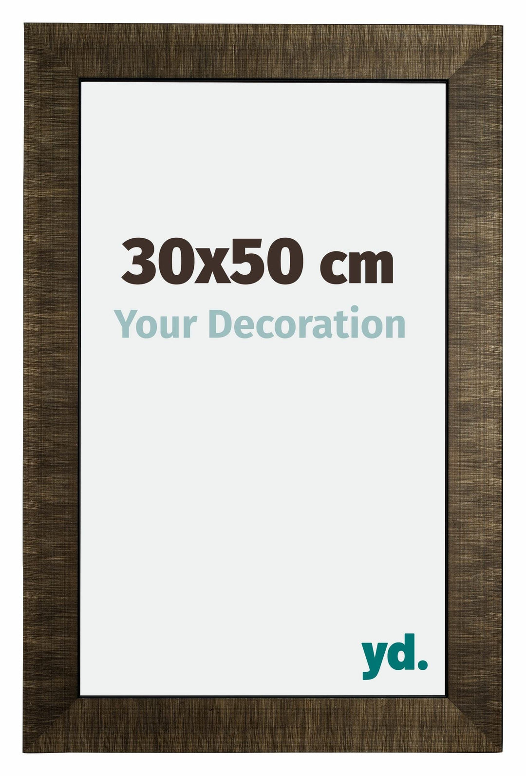 yd. Your Decoration - Bilderrahmen 30x50 cm - Bilderrahmen aus Holz mit Acrylglas - Antireflex - Aus