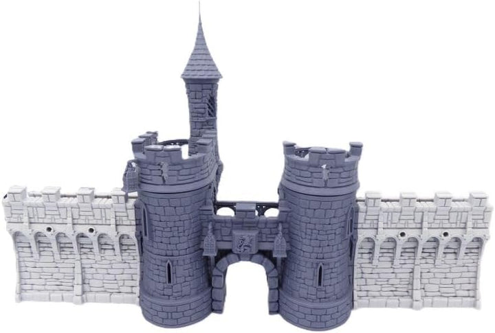 QP3D - Barbican Gate Castle - Fantasy Building Terrain Scenery for Tabletop & RPG 28-32mm Miniatures