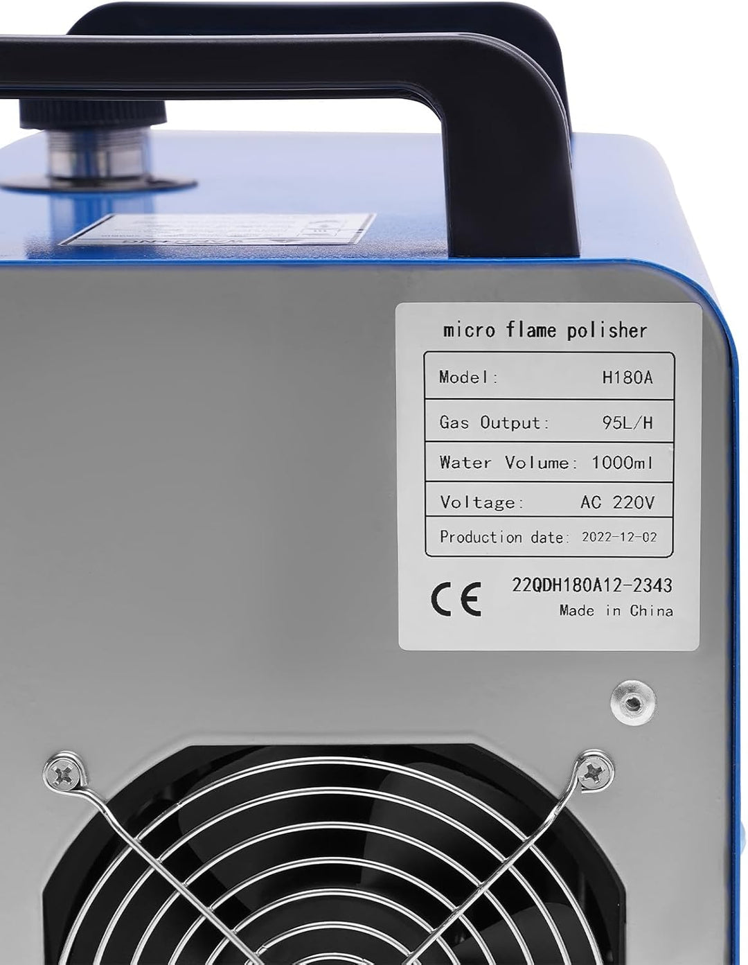 95L/H Sauerstoff Wasserstoff HHO Gasflamme Generator Oxygen Hydrogen Water Welder Polierend Maschine