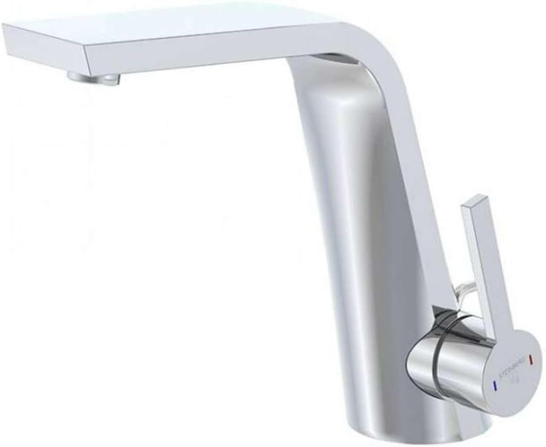 Steinberg Serie 260 Waschtischarmatur, mit Ablaufgarnitur, Ausladung 158mm, 26010001, Farbe: Chrom