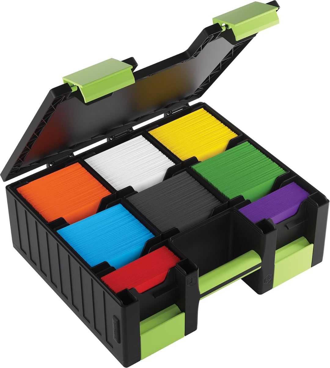 Gamegenic, Game Castle Black/Green, Aufbewahrungstasche für Karten und Spielzubehör mit optionalem S