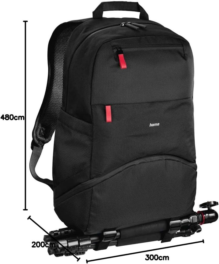 Hama Unisex Matera Backpack Camera Backpack (pack of 1) 27 x 14 x 14 cm Schwarz, 27 x 14 x 14 cm Sch