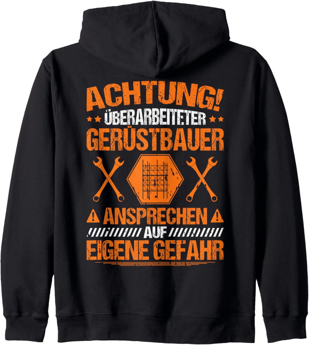 Überarbeiteter Gerüstbauer Kapuzenjacke