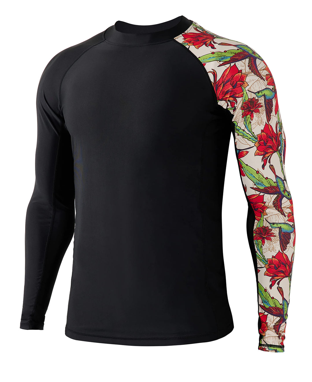 HUGE SPORTS Herren Spleiss Rashguard Langarm Rash Guard Shirt Langarmshirt alle Outdoor Aktivitäten