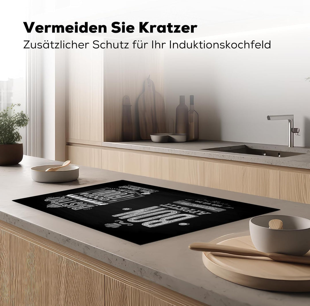 KitchenYeah© Herdabdeckplatte Einteilig Küche Herdabdeckung Ceranfeld Kochfeld Abdeckung Induktionsk