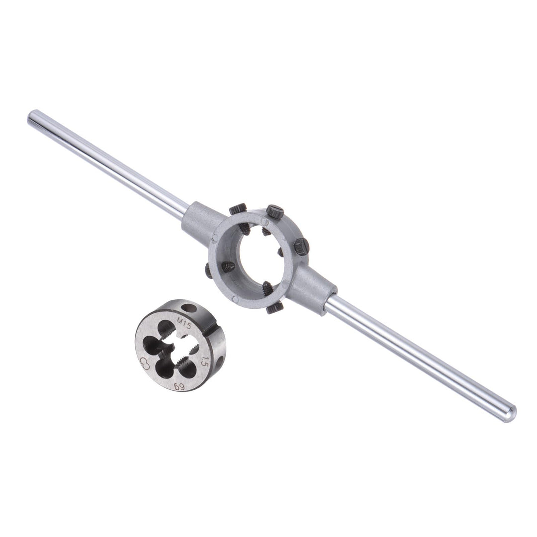 Die Stock Griff Set, M15x1.5 Gewindeschneideisen & 38mm Aussendurchmesser / M12-M16 Gewindeschneidei