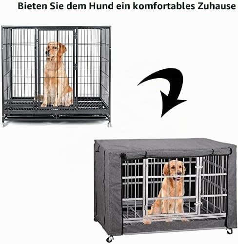 chengsan Hundekäfigabdeckung, Hundekaefig Abdeckung, Hundebox Abdeckung, langlebig, Winddicht, Abdec