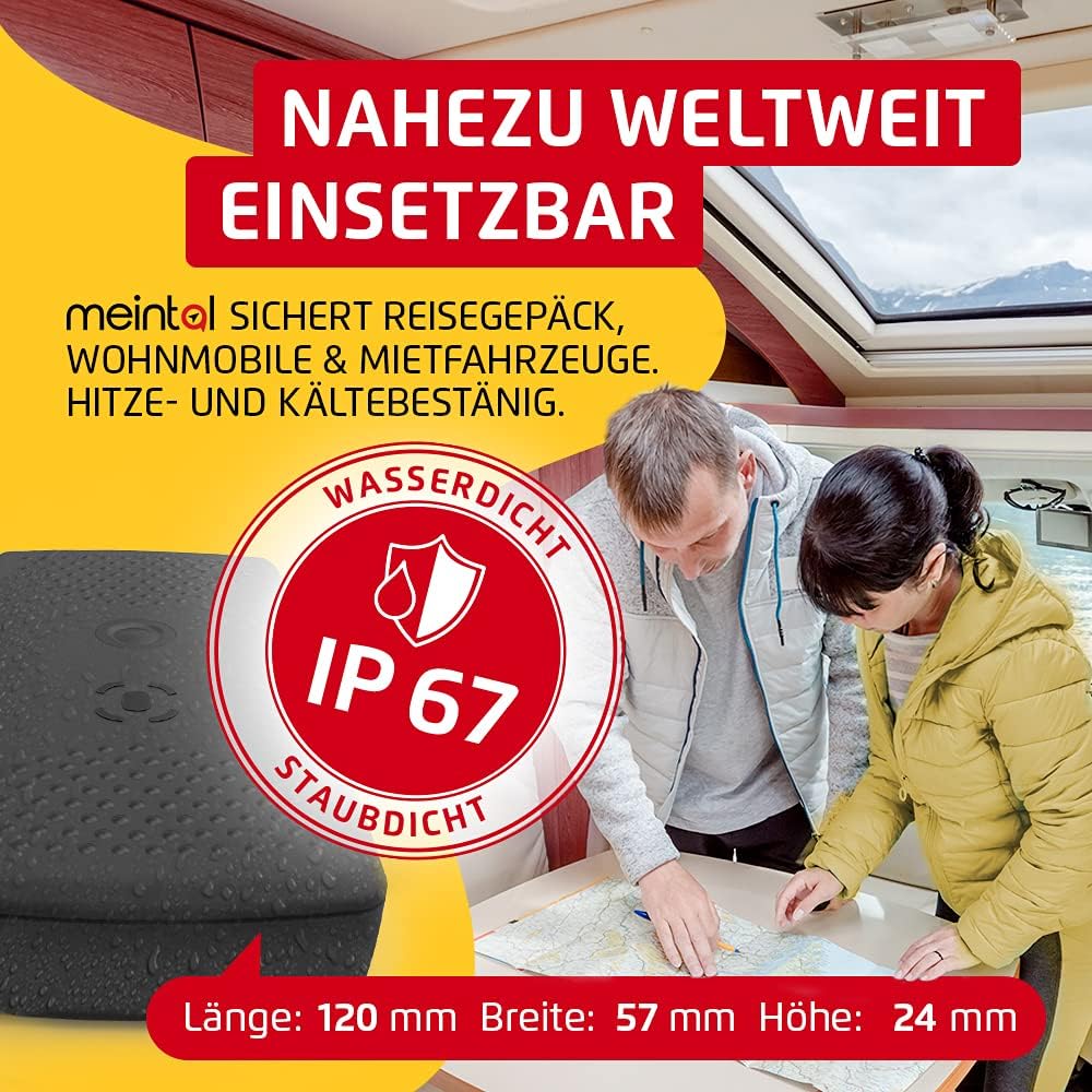 Prothelis Meintal GPS Tracker Auto Wohnmobil Motorrad mit Akku Laufzeit bis 500 Tage | Peilsender mi