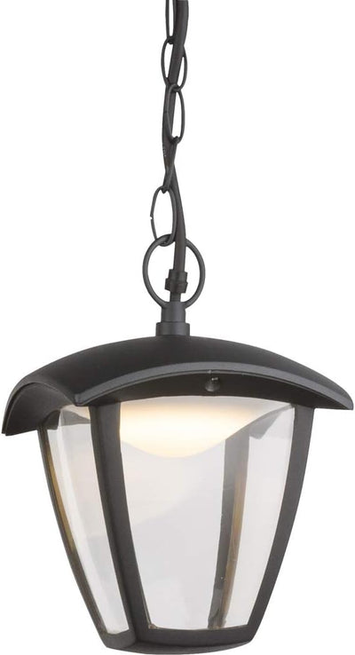 Globo LED Aussen Hänge Leuchte Alu schwarz Balkon Gartenhaus Beleuchtung Decken Pendel Leuchte 31829