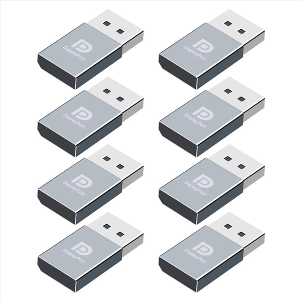 8 Stück 4K DP Displayport Dummy Plug DP Adapter Virtuelle Anzeige EDID Headless Ghost Emulator Grafi