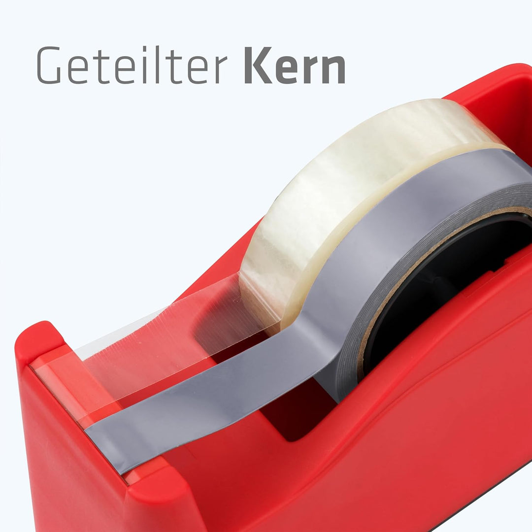 SAX Tape it Easy XXL Einhand Klebeband Abroller extra Schwer | für 1x 50mm Band oder 2x 25mm Band, P