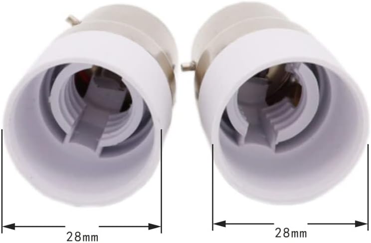 ShuoHui Bajonett B22 auf E14 Socket Halogen LED Glühbirne Adapter Buchse max voltage 250V 200W (10)