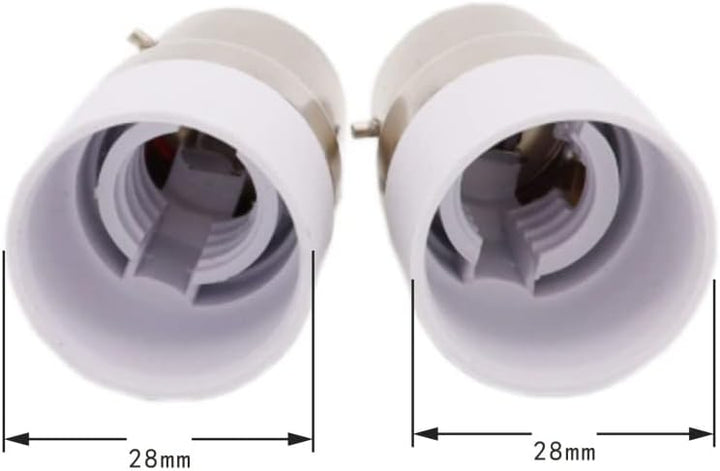 ShuoHui Bajonett B22 auf E14 Socket Halogen LED Glühbirne Adapter Buchse max voltage 250V 200W (10)
