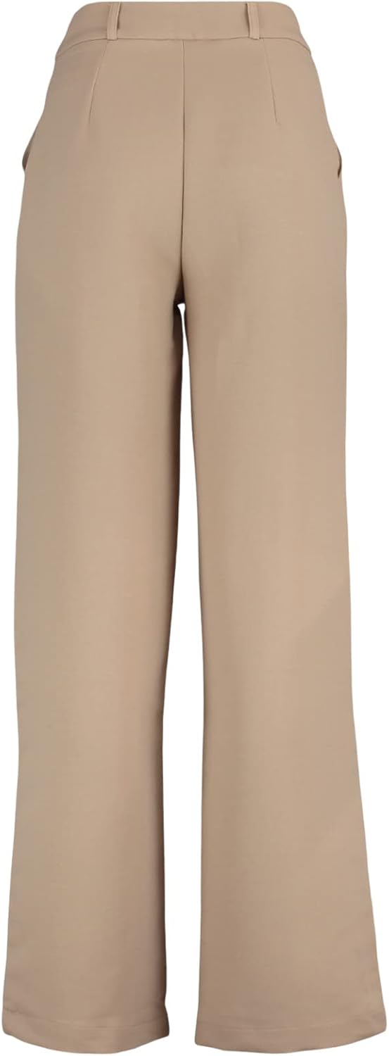 Trendyol Women's Herren Mittlerer Bund Wide Leg Hose Pants, Camel, 38
