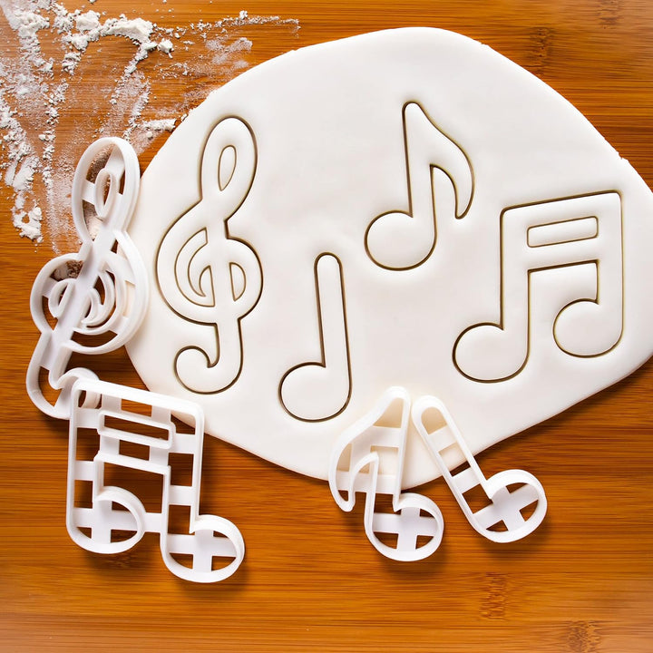 Musiknoten und Violinschlüssel Ausstechformen, 4 Teil