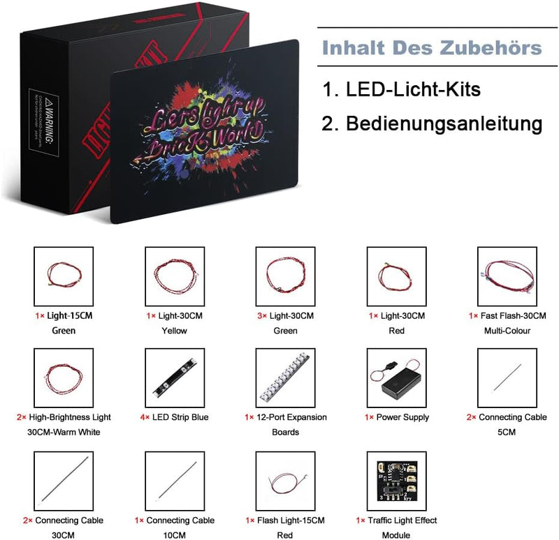 BrickBling Upgrade-Version LED-Beleuchtung für Lego 76989 Horizon Forbidden West Tallneck Licht-Kit