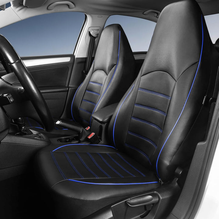 TOYOUN Kunstleder Sitzbezüge Auto Set Universal Klassisch Autositzbezüge Sitzschoner Auto Schonbezug