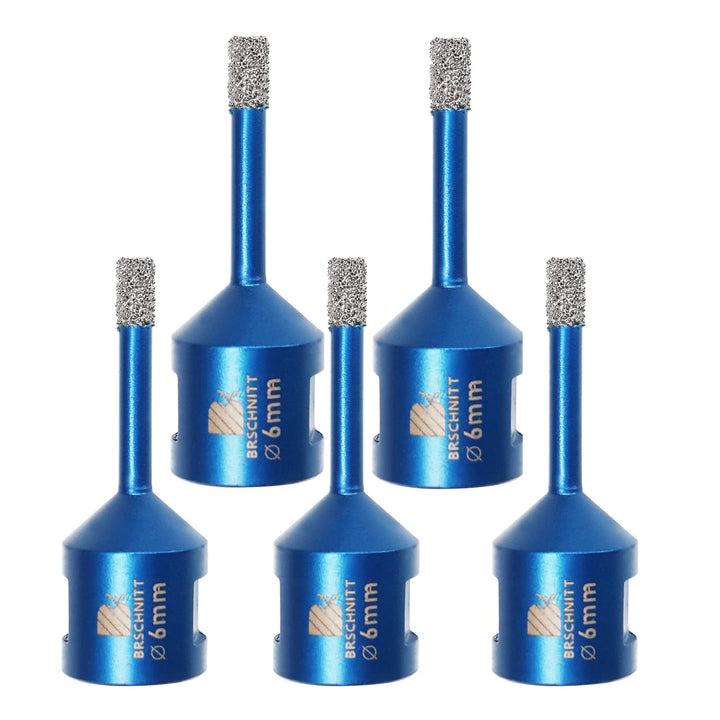 Diamant Fliesenbohrer 6mm - 5 stücke M14 Diamantbohrer Lochsäge für Fliesen Porzellan Keramik Marmor