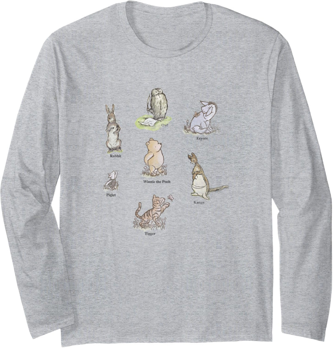Disney Winnie The Pooh Classic Group Shot Langarmshirt