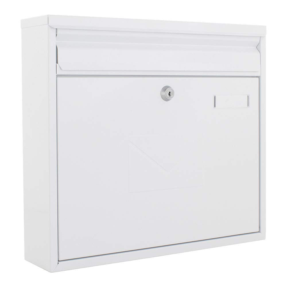 Profirst Briefkasten Mail PM 460 Zylinderschloss 2 Schlüssel Namensschildhalter beidseitiger Einwurf