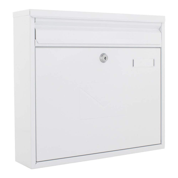 Profirst Briefkasten Mail PM 460 Zylinderschloss 2 Schlüssel Namensschildhalter beidseitiger Einwurf