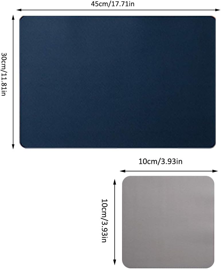 JDkilp 6er Set Tischsets Tischunterlage Waschbar Leder Doppel Dicke 45 x 30 cm Tischset Tischset Tis