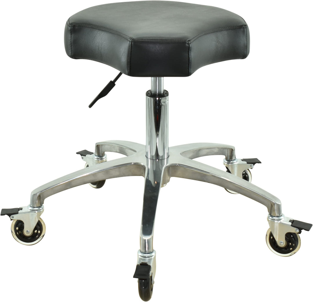 VAKON SALON - Ergonomischer Rollhocker - Premium Rollen mit Bremse - Höhenverstellbarer von 50-65 cm