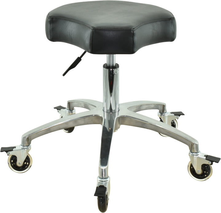VAKON SALON - Ergonomischer Rollhocker - Premium Rollen mit Bremse - Höhenverstellbarer von 50-65 cm
