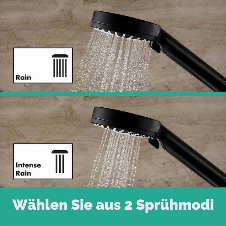 hansgrohe Duschset Vernis Blend, Duschkopf wassersparend mit Duschschlauch und Duschstange 0,65m, Ha