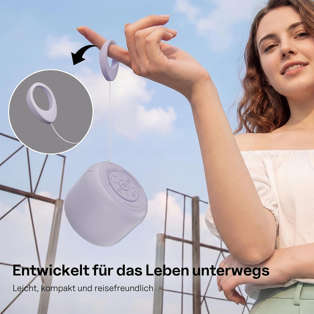 Bobtot Tragbarer Bluetooth-Lautsprecher, kabelloser wasserdichter Lautsprecher mit lautem Stereo-Sou