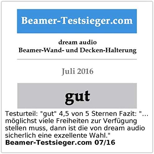 dream audio Beamer Deckenhalterung: Universal-Wand- und Decken-Halterung für Beamer und Projektoren