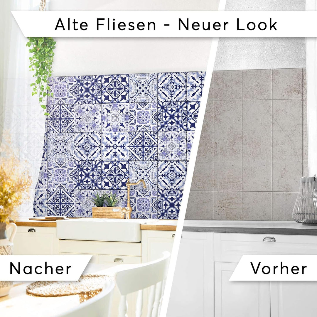 CREATISTO Klebefliesen Stickerfliesen Fliesenfolie - Hochwertige Aufkleber Sticker für Fliesen I Kle