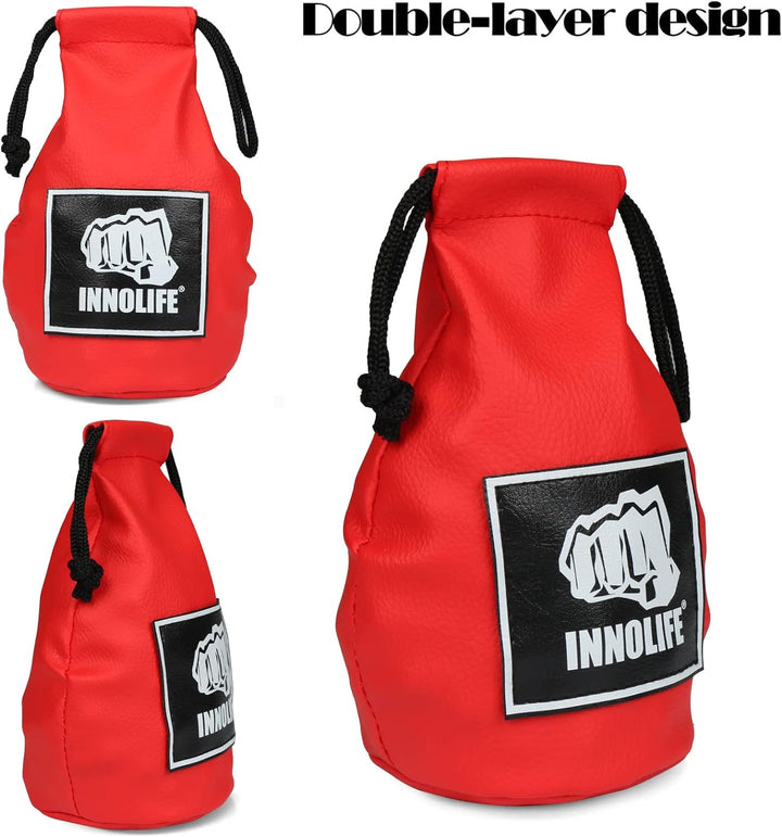 Innolife Boxing Dodge Hide Speed Bag rot Rot (Füllmaterial bereits im Lieferumfang enthalten), Rot (