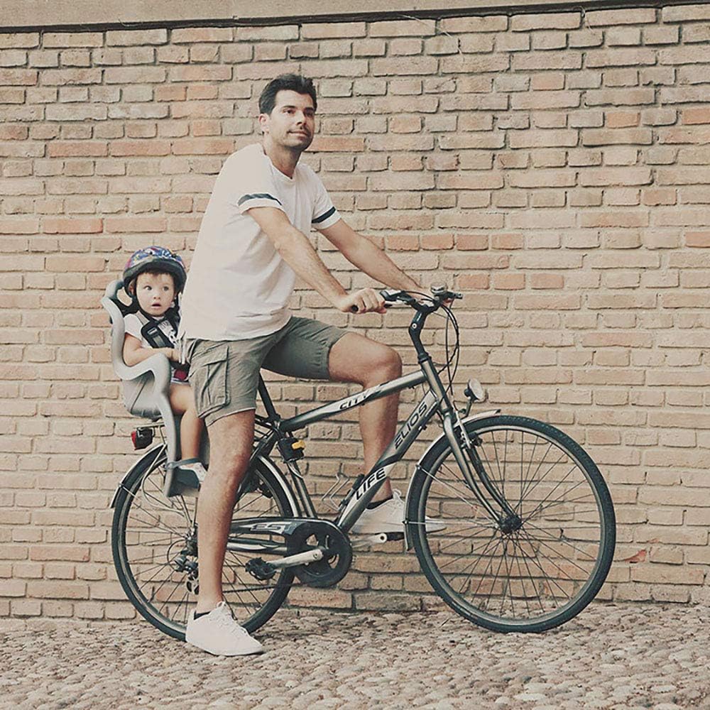 b bellelli B-One - Fahrradrücksitz für Kinder bis 22 kg, von 3 bis 8 Jahren - Fixierung am Fahrradra