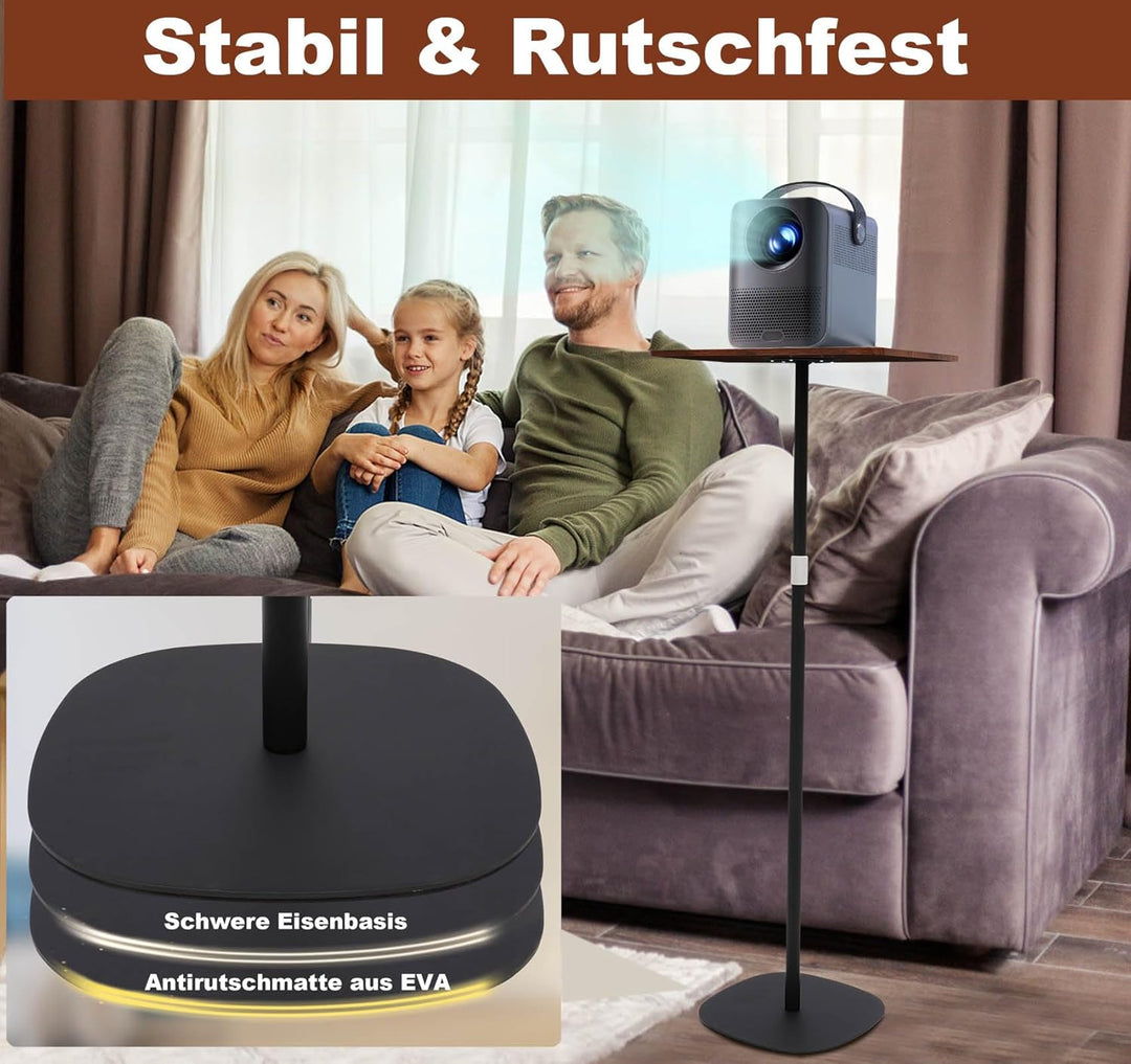 Stehpult Höhenverstellbar Schreibtisch Mobiler Stehtisch mit 46–120cm Laptop Ständer, Beweglicher Co