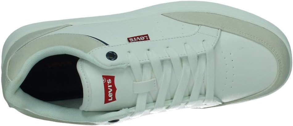 Levi's Hernandez Herren Sneaker 41 EU Weiss Flyaway Orchidee, 41 EU Weiss Flyaway Orchidee