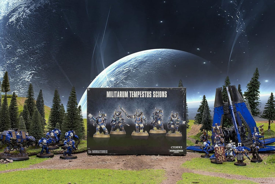 Games Workshop 99120105055 Militarum Tempestus Scions Tischplatte und Miniatur-Spiel, Mittel