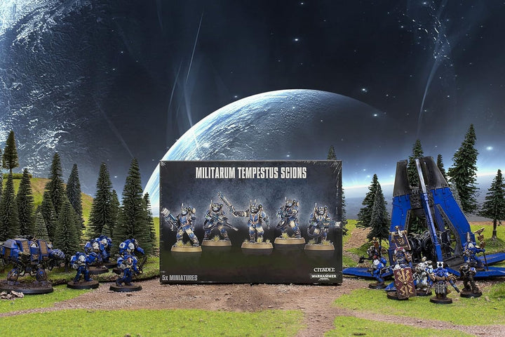 Games Workshop 99120105055 Militarum Tempestus Scions Tischplatte und Miniatur-Spiel, Mittel
