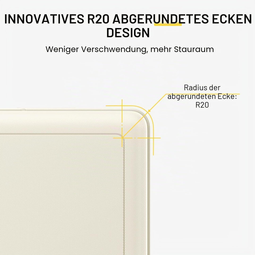 LEVEL8 Handgepäck Koffer Leicht aus 100% Polycarbonat,Koffer Trolleys Hartschalen,TSA,8 Spinner Roll