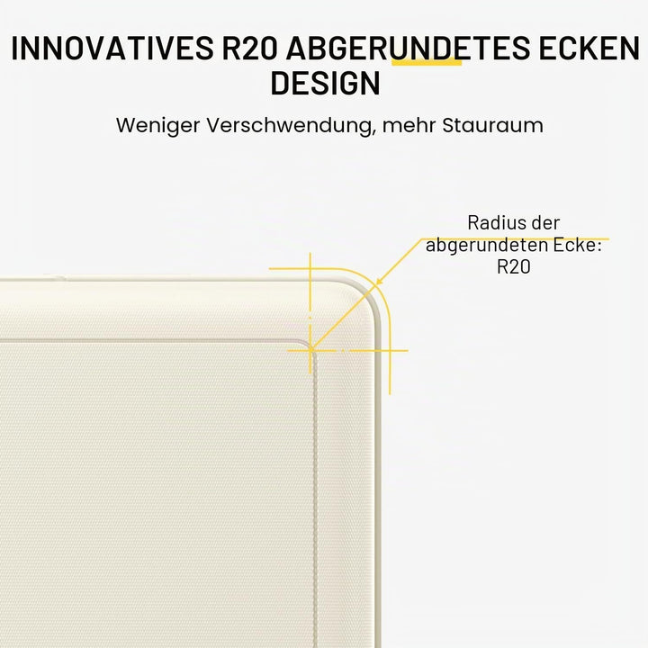 LEVEL8 Handgepäck Koffer Leicht aus 100% Polycarbonat,Koffer Trolleys Hartschalen,TSA,8 Spinner Roll