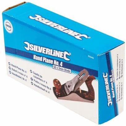 Silverline 633465 Handhobel, Nr. 4 Hobelmesser: 50 x 2 mm Single, Single