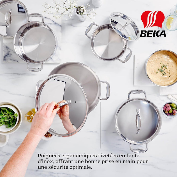 Beka 12069240 Edelstahldeckel 24 cm, Chef