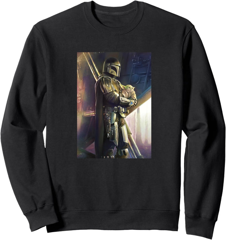 Star Wars: The Mandalorian The Child and Mandalorian Poster Sweatshirt