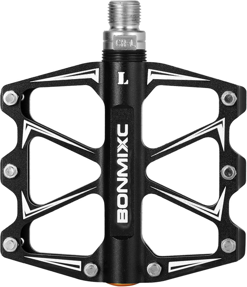 BONMIXC Flache Rennradpedale, leichte MTB-Pedale, versiegeltes Lager, Mountainbike-Pedale, 9/16 Zoll