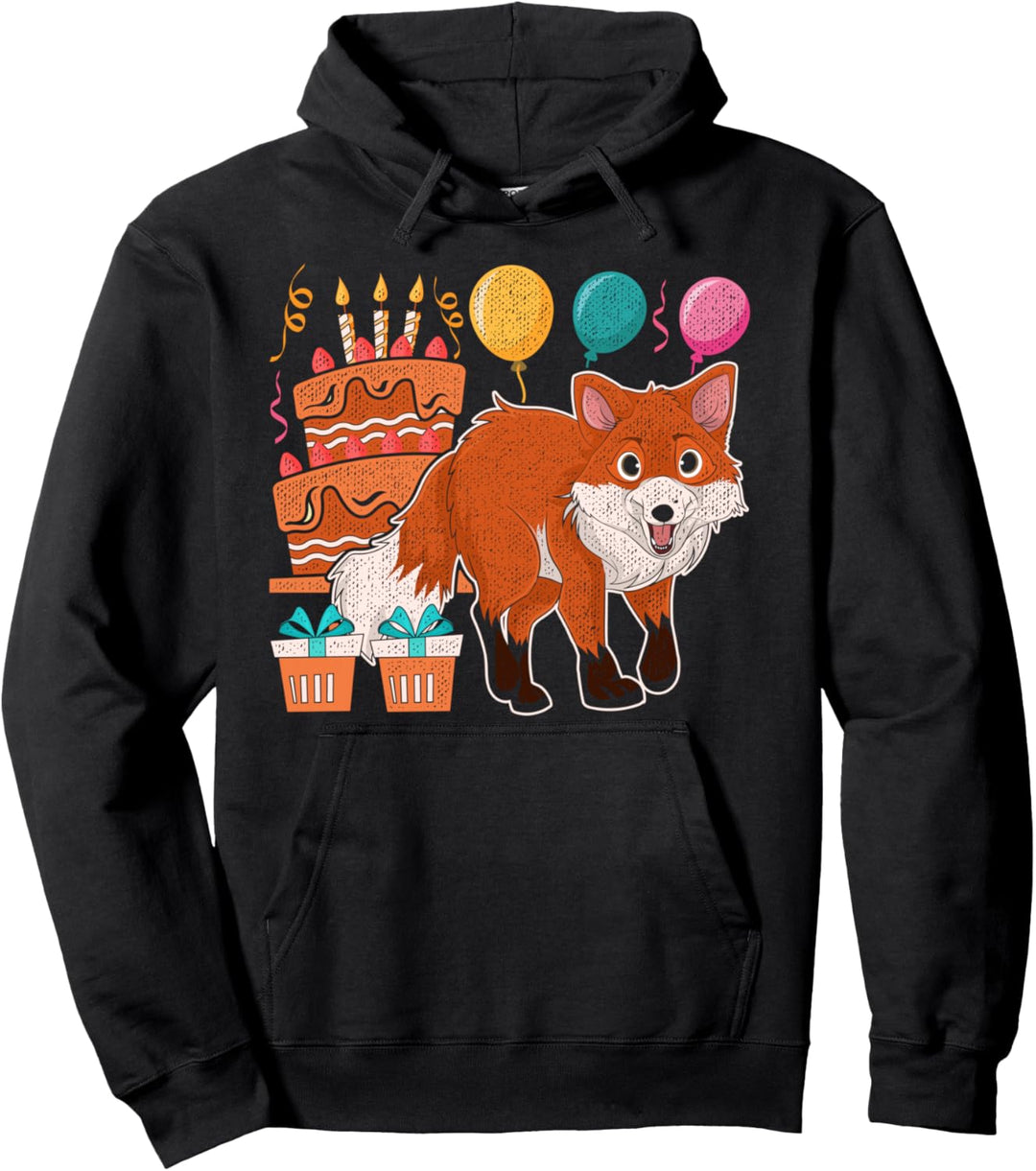 Waldbewohner Kinder Geburtstag Tierfreund Natur Fuchs Pullover Hoodie