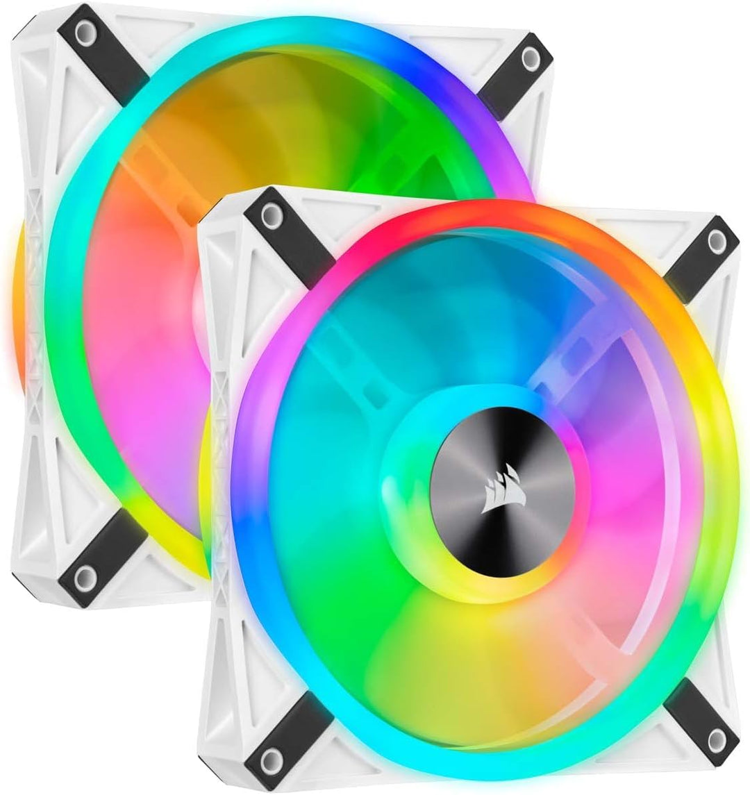 Corsair iCUE QL140 RGB, 140-mm-RGB-LED-PWM-Lüfter (68 Einzeln Ansteuerbare RGB-LEDs, Schwindigkeiten
