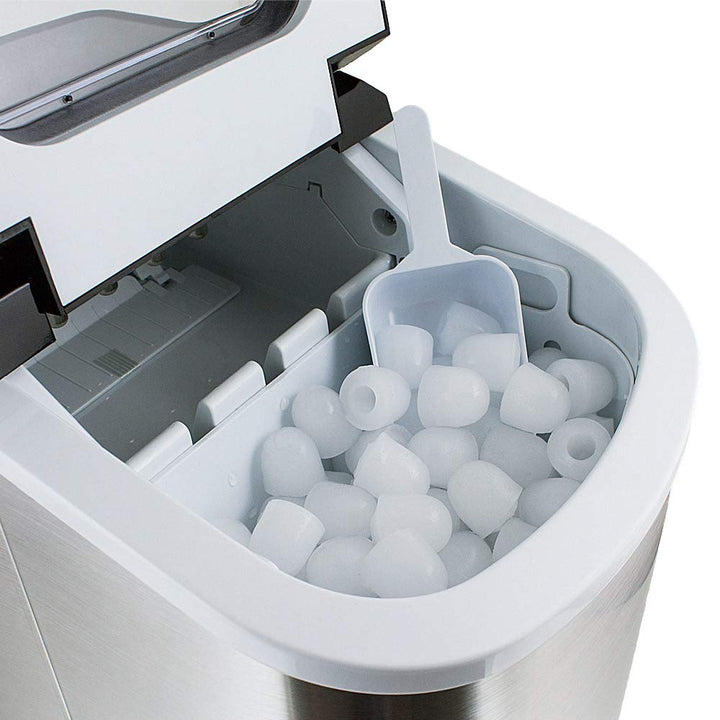 Eiswürfelmaschine Eiswürfelbereiter Eiswürfel Ice Maker EIS Maschine Icemaker (Edel Stahl)