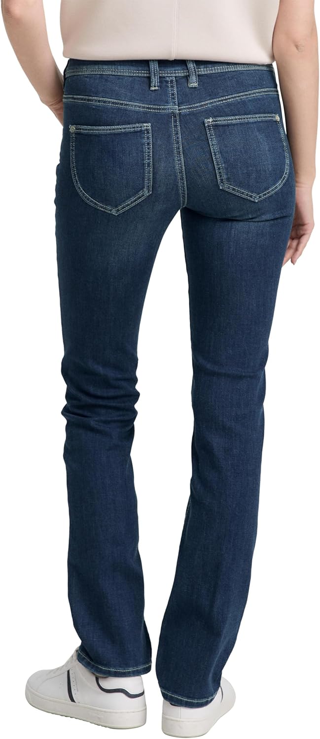 TOM TAILOR Women's Alexa Straight Jeans 26W / 32L 10282 - Dark Stone Wash Denim, 26W / 32L 10282 - D