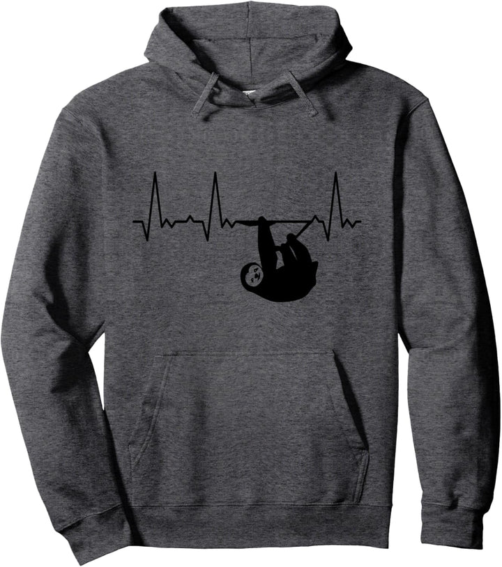 Herzschlag Faultier Pullover Hoodie